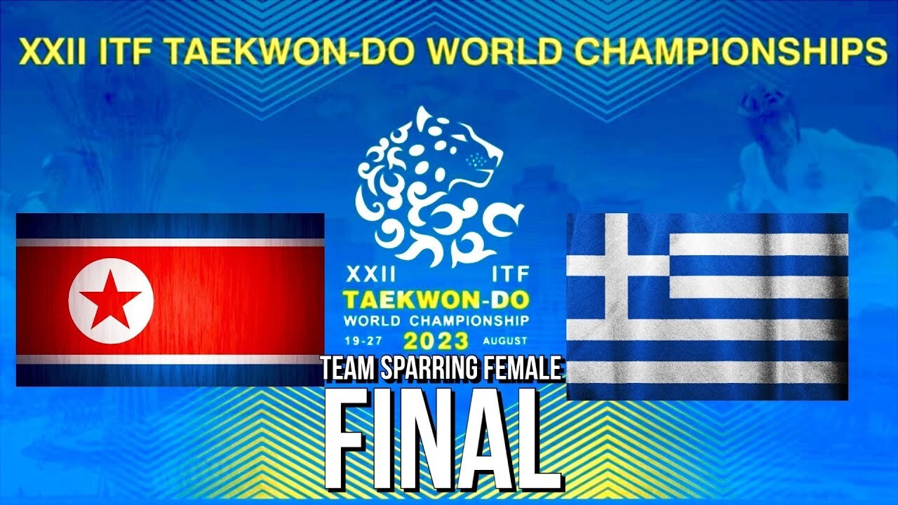 ­Финал Чемпионат Мира по тхэквондо ИТФ 2023 Командный спарринг женщины 18-34 года