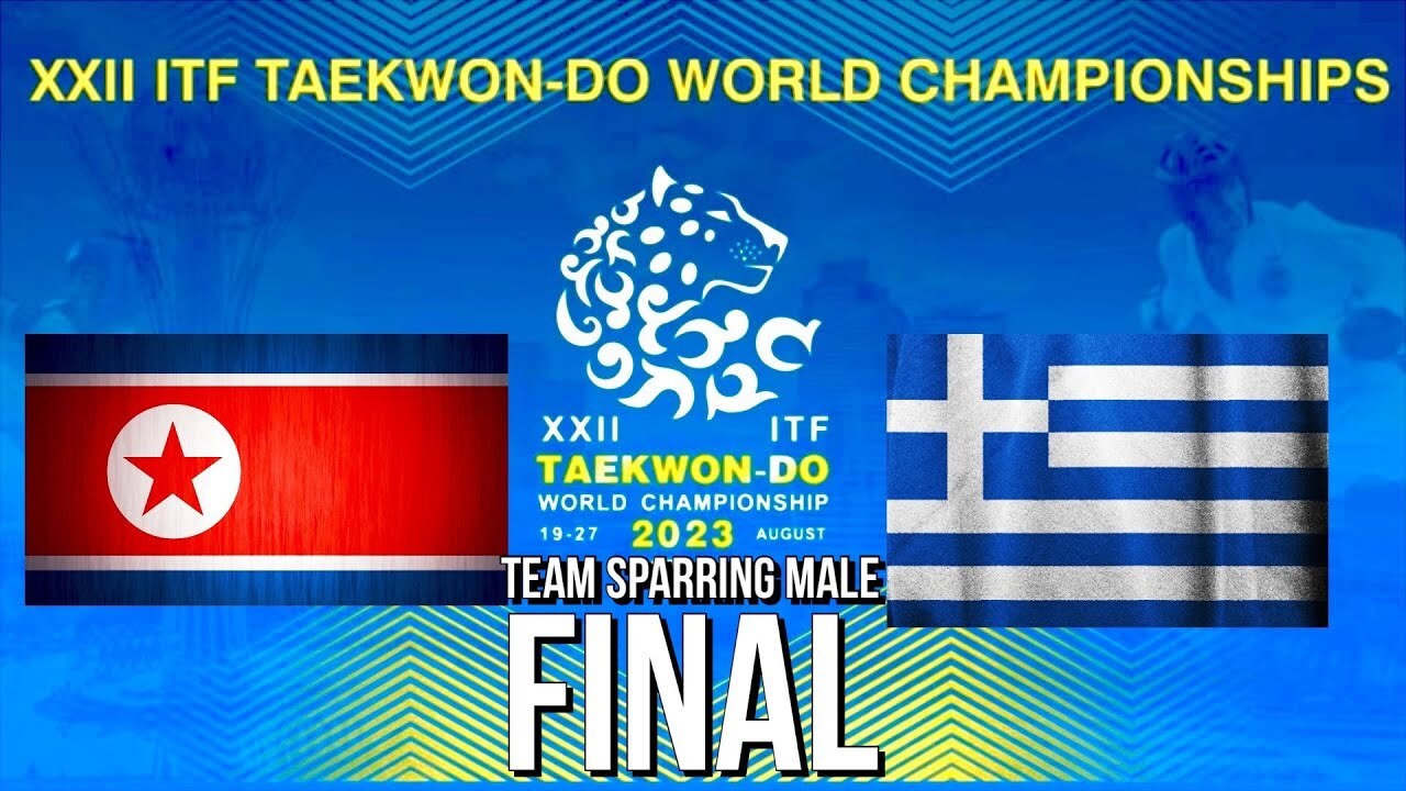 ­Финал Чемпионат Мира по тхэквондо ИТФ 2023 Командный спарринг  мужчины 18-34 года
